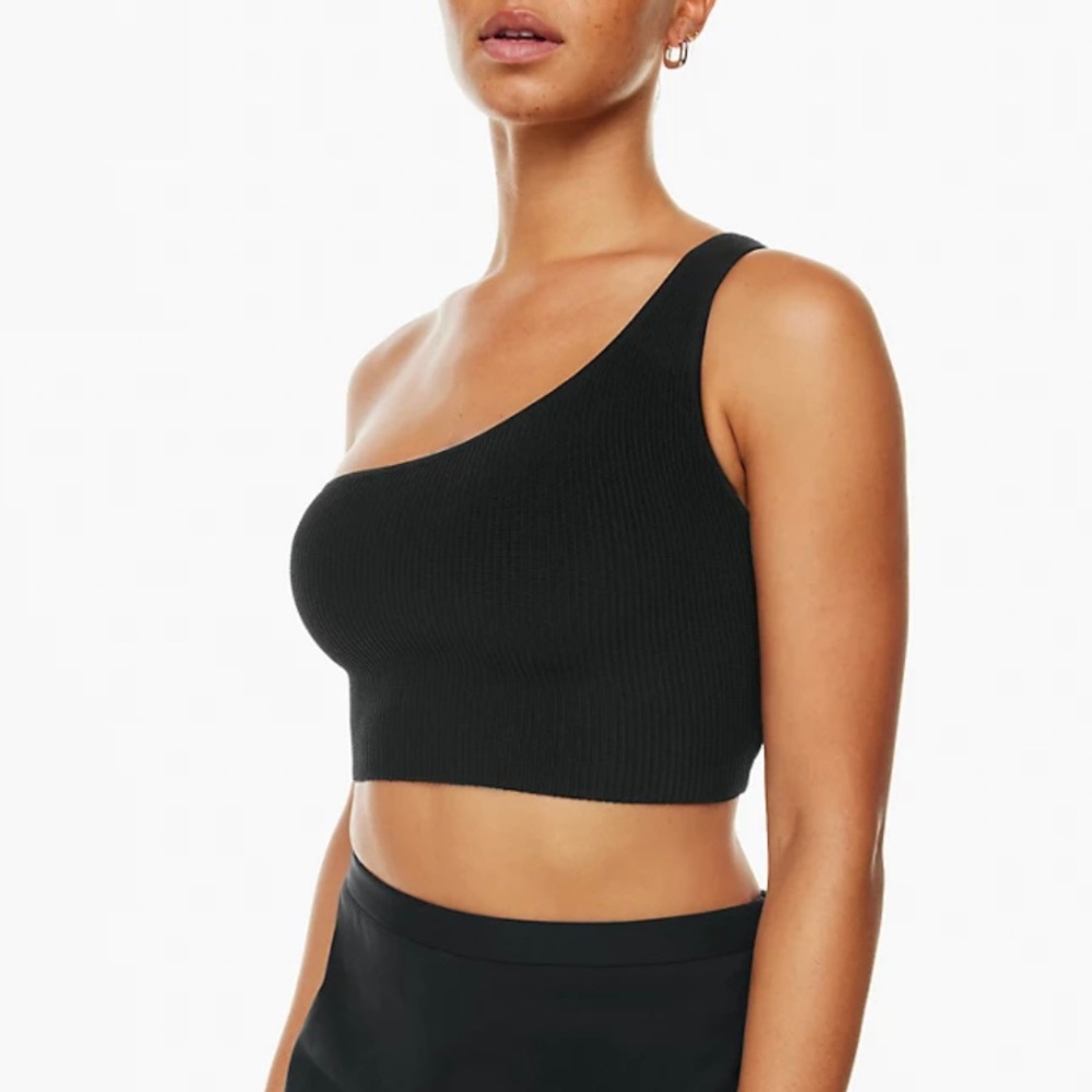 Aritzia Babaton Sculpt Knit One Shoulder Top